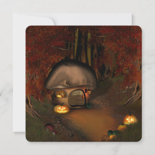 Gnome Halloween Home Invitation