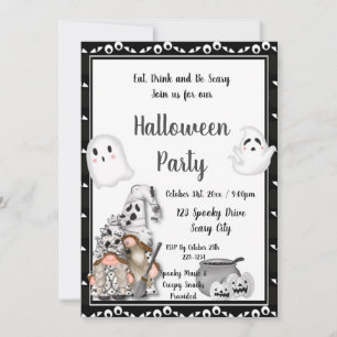 Gnome Halloween Invitation
