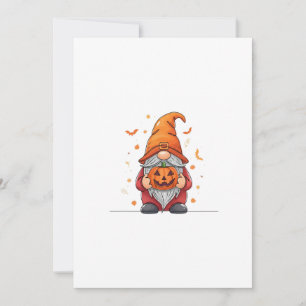 gnome halloween invitation