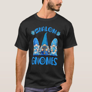 Gnome Hanukkah Jewish Shalom Gnomes Chanukah Ligh T-Shirt