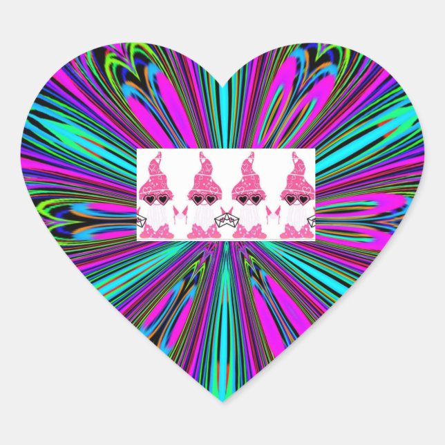gnome heart sticker (Front)