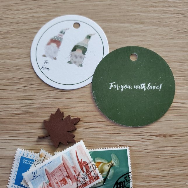 Gnome Holiday Gift Tags (Creator Uploaded)