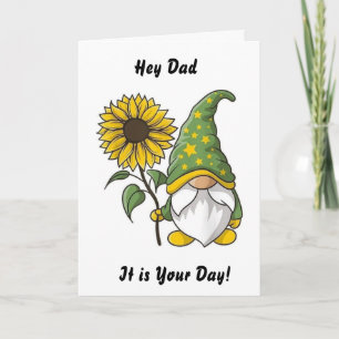GNOME HUMOR FOR "DAD" ON YOUR BIRTHDAY CARD
