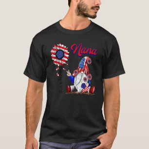 Gnome I Love Being Called Nana Patriotic 4th Of Ju T-Shirt