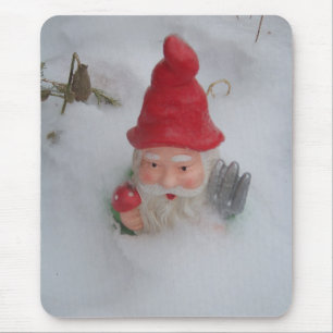 Gnome in Snow Mouse Mat