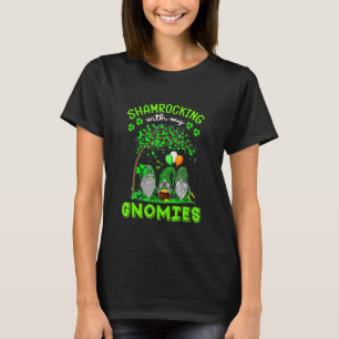 Gnome Irish Shamrocking With My Gnomies St Patrick T-Shirt
