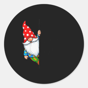 Gnome I've Been Gooder I've Been Badder Many Times Classic Round Sticker
