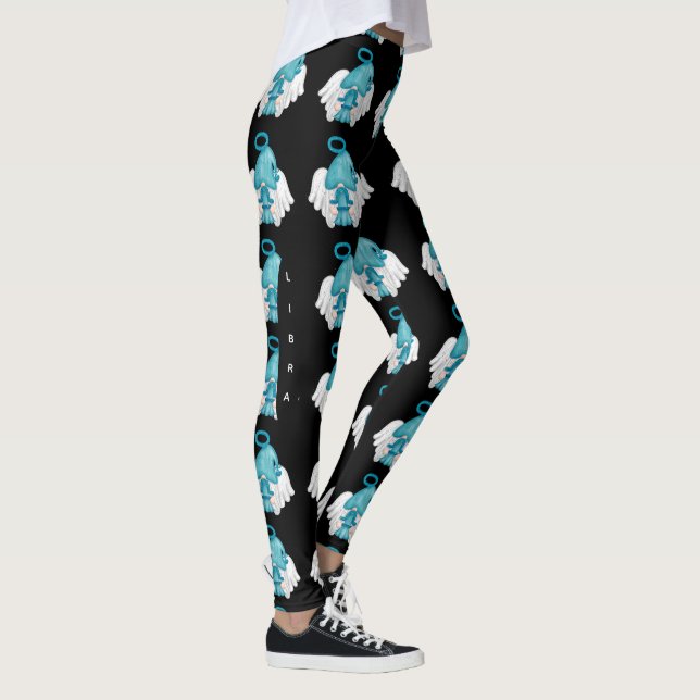 Gnome Libra Astrology Sign Angel Leggings (Right)