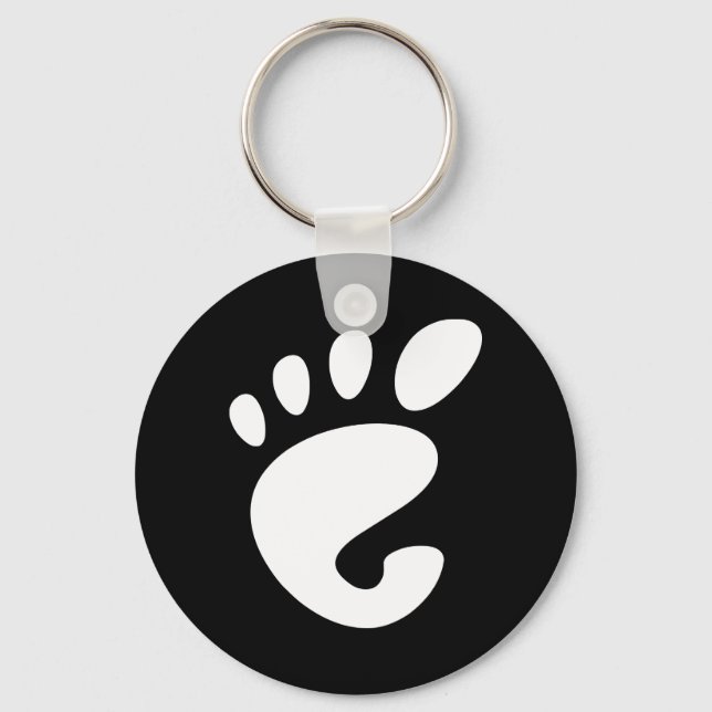 Gnome - Linux - OSS FSF  Key Ring (Front)
