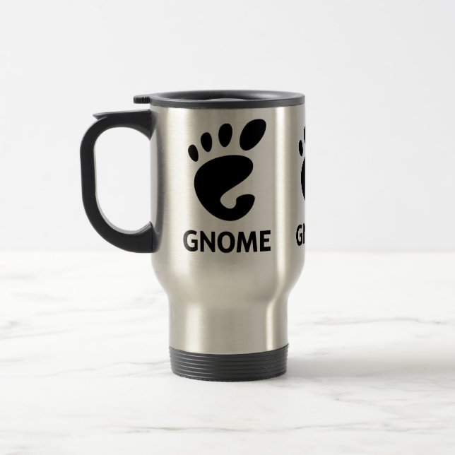 GNOME Logo Travel Mug (Left)
