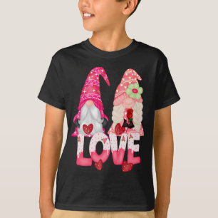 Gnome Love Couple Valentine's Day Cute Gnomes T-Shirt