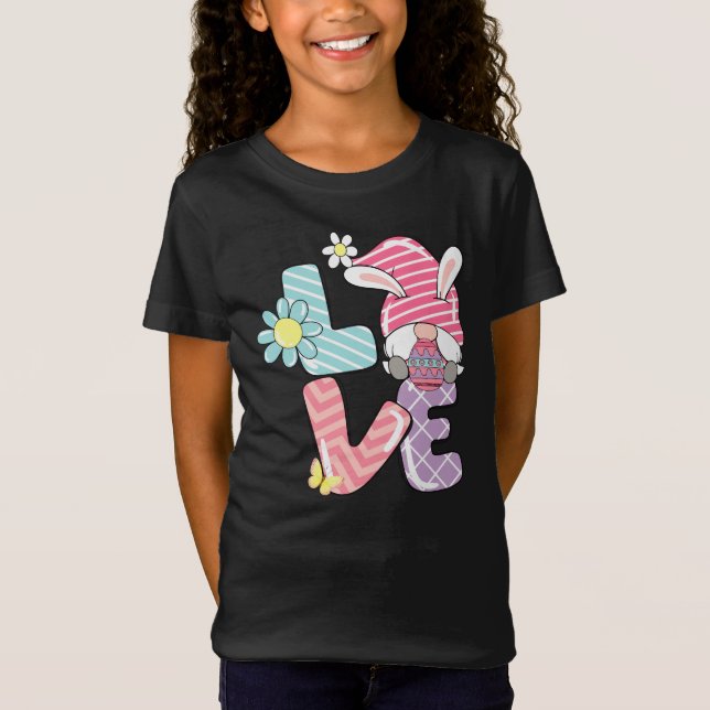 Gnome Love Easter T-Shirt (Front)