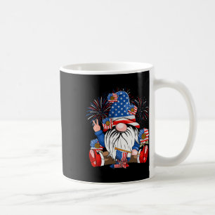 Gnome Lovers American Flag Independence Day 4th Of Coffee Mug