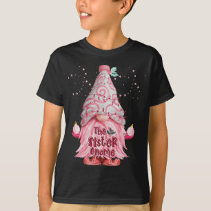 Gnome Matching Christmas Pjs For Family Sister Pin T-Shirt