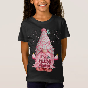Gnome Matching Christmas Pjs For Family Sister Pin T-Shirt