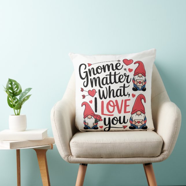 Gnome Matter What Love Gnomes Cushion (Chair)