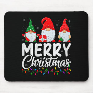 Gnome Merry Christmas Pajamas Matching Family Grou Mouse Mat