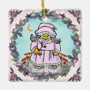 Gnome Mum Ceramic Ornament