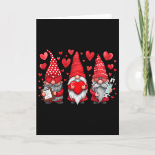 Gnome Nurse Scrub Valentine Rn Icu Er Valentines D Card