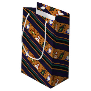 Gnome-o-Ween Stripe (Small) Gift Bag