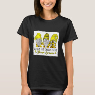 Gnome One Fights Alone Albinism Awareness Golden P T-Shirt