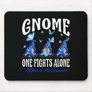 Gnome One Fights Alone Alopecia Awareness 1 Mouse Mat