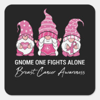Gnome One Fights Alone Breast Cancer Awareness