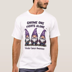 Gnome One Fights Alone Cancer Awareness T-Shirt