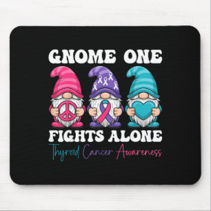 Gnome One Fights Alone - Christmas Thyroid Cancer Mouse Mat
