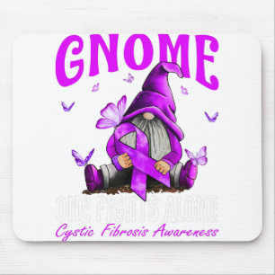 Gnome One Fights Alone Cystic Fibrosis Awareness Mouse Mat