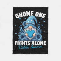 Gnome One Fights Alone Diabetes Awareness 