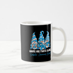 Gnome One Fights Alone Diabetes Awareness Month  Coffee Mug