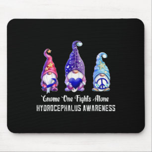 Gnome One Fights Alone Hydrocephalus Awareness 1 Mouse Mat