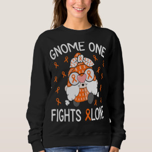 Gnome One Fights Alone Leukaemia Awareness Gnome P Sweatshirt