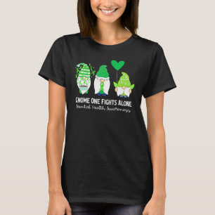 Gnome One Fights Alone Mental Health Awareness Mon T-Shirt
