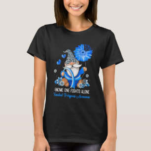 Gnome One Fights Alone Ribbon Familial Polyposis A T-Shirt
