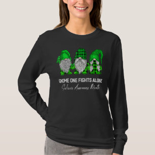 Gnome One Fights Alone Scoliosis Awareness Month G T-Shirt