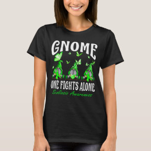 Gnome One Fights Alone Scoliosis Awareness T-Shirt