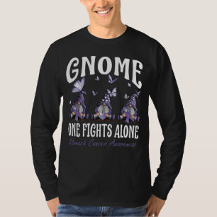 Gnome One Fights Alone Stomach Cancer Awareness T-Shirt