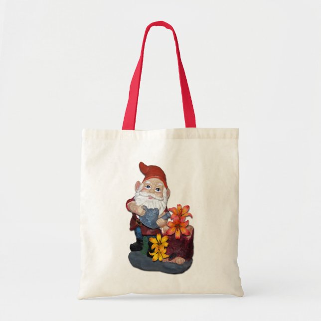 Gnome Photo Design Tote Bag (Front)