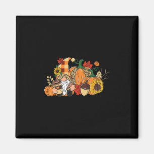 Gnome Pumpkin Spice Thankful Thanksgiving Autumn F Magnet