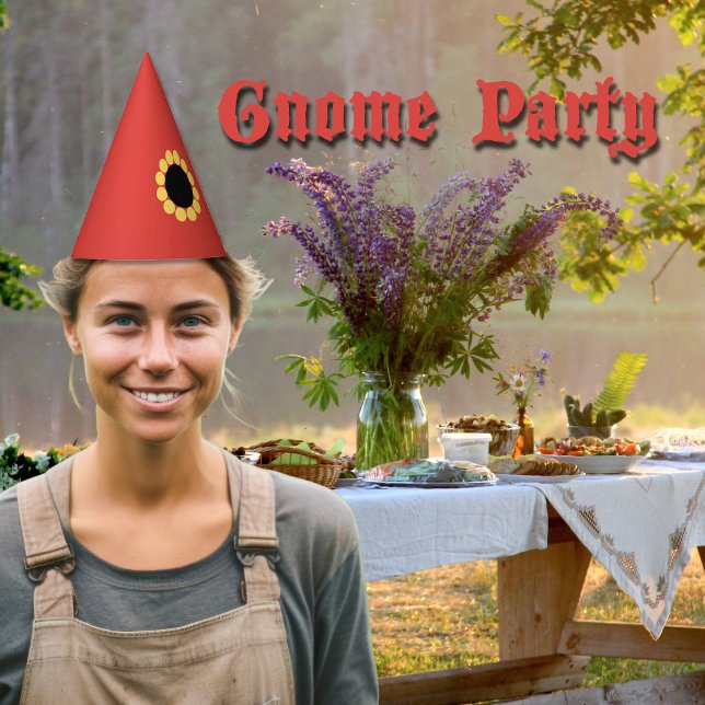 Gnome Red with Flower Party Hat (Creator Uploaded)