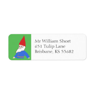 Gnome return address label