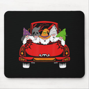 Gnome Riding Car Lazy Halloween Costume Ghost Witc Mouse Mat