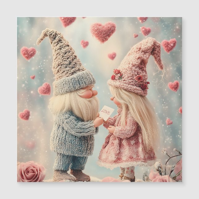 Gnome Romance: Valentine's Day Gnome Couple  (Front)