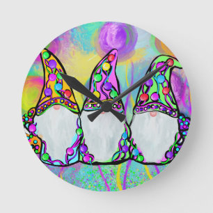 GNOME ROUND CLOCK