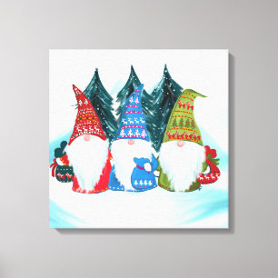 Gnome Santa Canvas Print