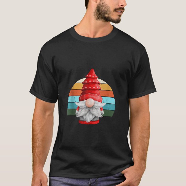 Gnome Santa Christmas Tree Lights Xmas Teens Tank  (Front)