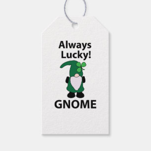 Gnome Shamrock Lucky St Patricks Day Gnome Gift Tags
