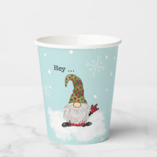 Gnome signs ILY party cup, ASL gnome Paper Cups